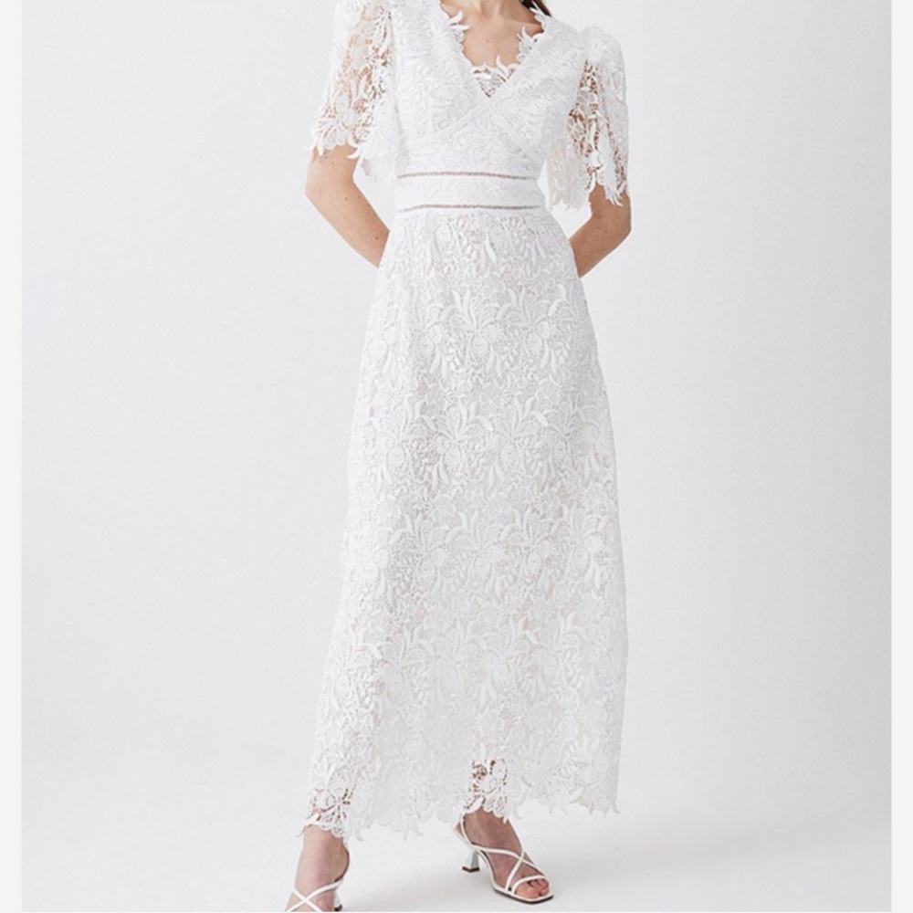 Elegant White Lace Dress Karen Millen